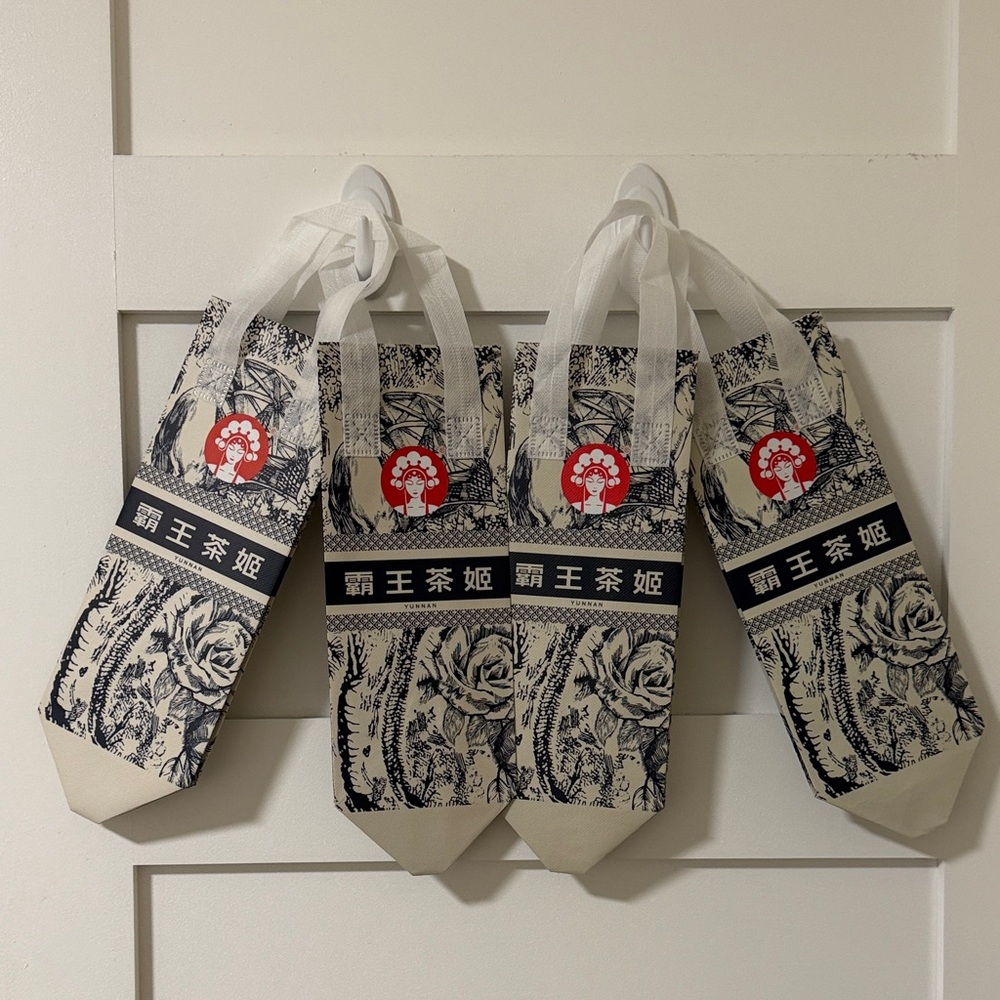 Chagee Floral Dior Pattern Insulated Tote Bags 4 pack